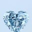 1.50 Ct. Fancy Intense Blue Heart Lab Grown Diamond