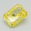 0.92 Ct. Fancy Vivid Yellow Radiant Lab Grown Diamond