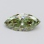 1.00 Ct. Fancy Vivid Green Marquise Lab Grown Diamond