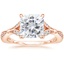14K Rose Gold Zinnia Diamond Ring (1/3 ct. tw.), smalltop view