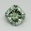 2.01 Ct. Fancy Vivid Pacific Green Cushion Lab Grown Diamond