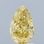 1.57 Ct. Fancy Vivid Yellow Pear Lab Grown Diamond