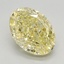 2.49 Ct. Fancy Vivid Yellow Oval Lab Grown Diamond