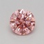 0.32 Ct. Fancy Vivid Pink Round Lab Grown Diamond