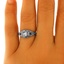 The Corina Ring, smalltop view on a hand