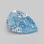 0.90 Ct. Fancy Vivid Blue Pear Lab Grown Diamond