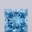1.71 Ct. Fancy Vivid  Blue Princess Lab Grown Diamond