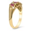 The Francis Ring, smalltop view on a hand