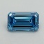 1.02 Ct. Fancy Vivid Blue Emerald Lab Grown Diamond