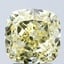 3.30 Ct. Fancy Intense Yellow Cushion Lab Grown Diamond