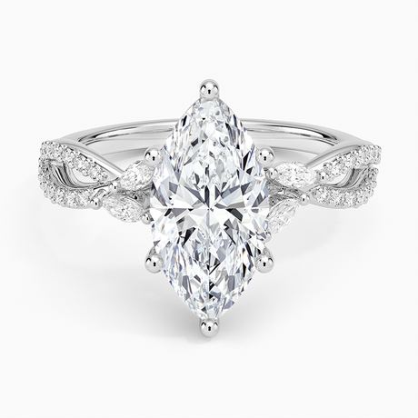 18K White Gold Luxe Willow Diamond Ring (1/4 ct. tw.)
