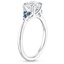 18K White Gold Indigo Melody Ring, smallside view