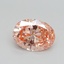 1.05 Ct. Fancy Intense Pink Oval Lab Grown Diamond