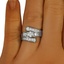 The Imala Ring, smallzoomed in top view on a hand
