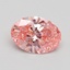 1.05 Ct. Fancy Vivid Pink Oval Lab Grown Diamond