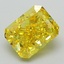 2.21 Ct. Fancy Vivid Yellow Radiant Lab Grown Diamond