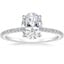 Platinum Demi Three-Quarter Coverage Diamond Ring (1/3 ct. tw.), smalltop view