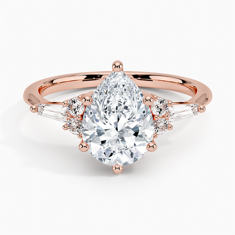 14K Rose Gold Yvonne Diamond Ring