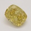 0.42 Ct. Fancy Deep Orangy Yellow Cushion Diamond
