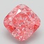 2.04 Ct. Fancy Vivid Pink Cushion Lab Grown Diamond