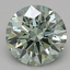 0.77 Ct. Fancy Vivid Green Round Lab Grown Diamond