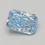 3.06 Ct. Fancy Vivid Blue Radiant Lab Grown Diamond