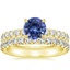 18K Yellow Gold Olympia Diamond Ring with Sienna Eternity Diamond Ring (7/8 ct. tw.)