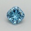 1.00 Ct. Fancy Vivid Blue Cushion Lab Grown Diamond