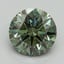 2.58 Ct. Fancy Vivid Pacific Green Round Lab Grown Diamond