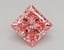 0.95 Ct. Fancy Vivid Pink Princess Lab Grown Diamond