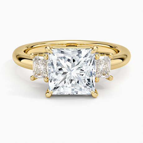 Helena Radiant-Cut Three Stone Diamond Ring (3/8 ct. tw.)