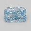 1.10 Ct. Fancy Vivid Blue Radiant Lab Grown Diamond