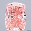 3.29 Ct. Fancy Vivid Pink Cushion Lab Grown Diamond