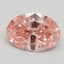 2.01 Ct. Fancy Vivid Pink Oval Lab Grown Diamond
