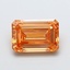 4.15 Ct. Fancy Intense Orange Emerald Lab Grown Diamond