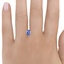 8x5.9mm Unheated Violet Oval Tanzanite, smalladditional view 1