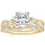 18K Yellow Gold Luxe Willow Diamond Ring (1/4 ct. tw.) with Luxe Winding Willow Diamond Ring (1/4 ct. tw.)