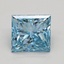 2.50 Ct. Fancy Intense Blue Princess Lab Grown Diamond