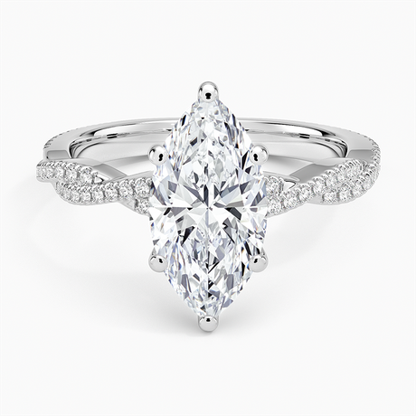 Scalloped Engagement Ring