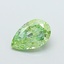 1.00 Ct. Fancy Vivid  Green Pear Lab Grown Diamond