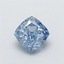 1.02 Ct. Fancy Vivid  Blue Cushion Lab Grown Diamond