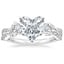 Platinum Luxe Willow Three Stone Diamond Ring (1/2 ct. tw.), smalltop view