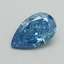 0.60 Ct. Fancy Vivid Blue Pear Lab Grown Diamond