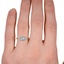 The Karete Ring, smallzoomed in top view on a hand