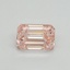 1.00 Ct. Fancy Intense Pink Emerald Lab Grown Diamond