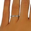 The Clearview Ring, smalltop view on a hand