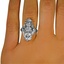 The Campania Ring, smalltop view on a hand