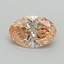 0.89 Ct. Fancy Vivid Pink Oval Lab Grown Diamond