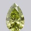 1.03 Ct. Fancy Vivid  Green Pear Lab Grown Diamond