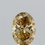 0.59 Ct. Fancy Vivid Yellow Oval Lab Grown Diamond
